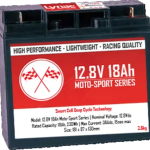 12.8V 18Ah – Moto-Sport Series
